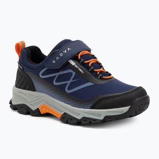 Vaikiški žygio batai KADVA Rocky Trail Low WaterProof Softshell tamsiai mėlyni