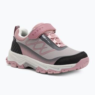 Vaikiški žygio batai KADVA Rocky Trail Low WaterProof Softshell pilki