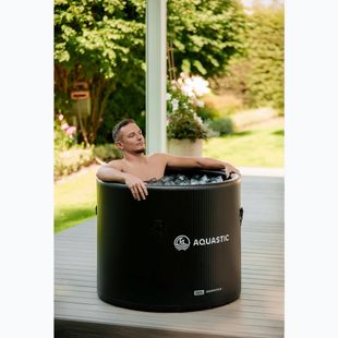 AQUASTIC baseinas žiemos maudynėms BrrFree 382L dropstitch juodas