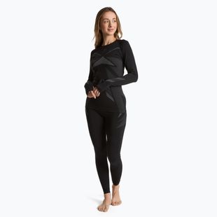 Moteriškų termoaktyvių apatinių komplektas KADVA ALPINESTEP THERMO LIGHT PLUS be siūlių, juodos spalvos