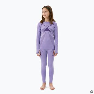 Vaikiškų termoaktyvių apatinių komplektas KADVA ALPINESTEP THERMO LIGHT PLUS be siūlių violetinės spalvos