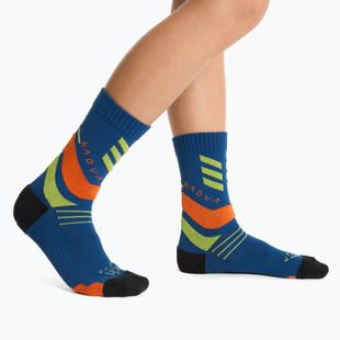 Vaikiškos kojinės KADVA Stride Coolmax 2 pairs navy / green / orange