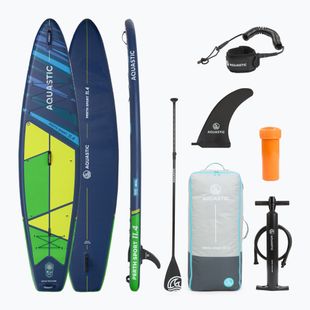 Rinkinys lenta SUP pripučiama AQUASTIC Perth Sport 11'4" MSL allround žalia