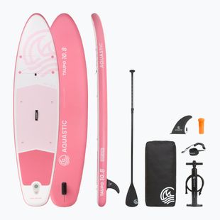 Rinkinys pripučiama lenta SUP AQUASTIC Taupo 10'8" allround pink