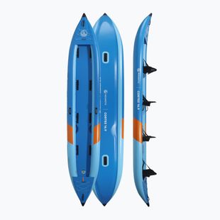 Pripučiamas kajakas 4-osobowy AQUASTIC Cortez 16'9" hybrid blue