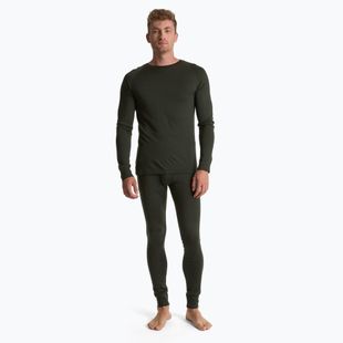 Vyriškų termoaktyvių apatinių komplektas WOOLCANO Merino 100% SET0540 žalias