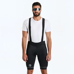 Vyriški dviračių šortai ATTABO Kirun Pro Bib Shorts Cargo juodi