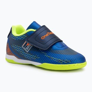 Vaikiški futbolo batai OneTeam Robero Junior IC tamsiai mėlyni/mėlyni