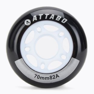 Ratukai riedučiams ATTABO Wheels 70 mm 4 vnt. Juodi