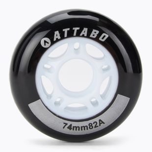 Ratukai riedučiams ATTABO Wheels 74 mm 4 vnt. Juodi