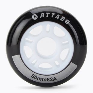 Ratukai riedučiams ATTABO Wheels 80 mm 4 vnt. Juodi