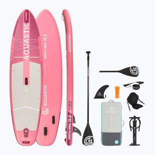 Irklentė SUP AQUASTIC Perth Pro 11'2" allround rožinė