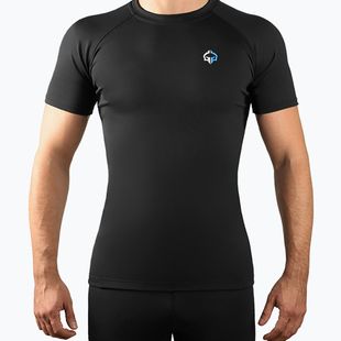 Vyriškas marškinėliai Ground Game Essential rashguard black 22RASHESLOGOSS