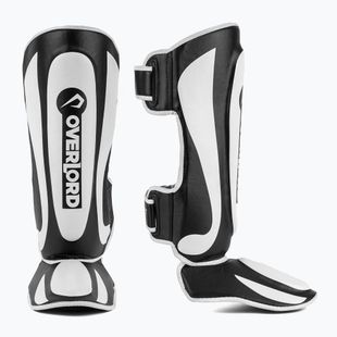 Overlord Fighter blauzdikaulių apsaugos juoda ir balta 301004-BK/S