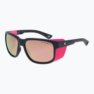 Saulės akiniai GOG Makalu matt navy blue/pink/reflex pink