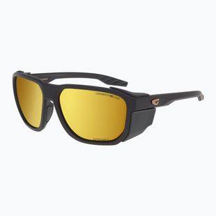 Saulės akiniai GOG Pamir matt metallic black/black/reflex gold