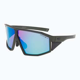 Saulės akiniai GOG Lhotse S4 matt metallic green/black/reflex white blue