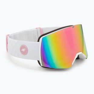 Vaikiški slidinėjimo akiniai 4F F040 white/multicolor