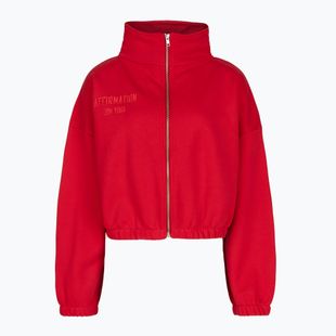 Moteriškas flisinis džemperis JoyInMe Zip Flow Sweatshirt berry crash