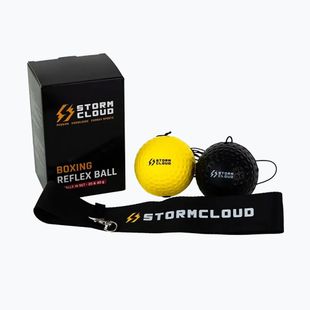 Refleksiniai kamuoliukai StormCloud Reflex Ball Duo yellow/black