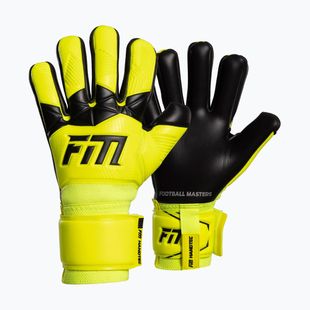 Vartininko pirštinės Football Masters Varis X yellow fluo