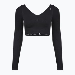 Moteriški treniruočių marškinėliai ilgomis rankovėmis Carpatree Eris Seamless orchid black