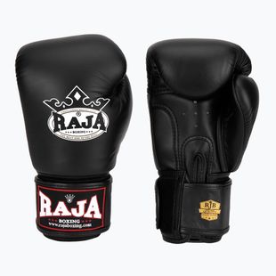 Bokso pirštinės RAJA BOXING Single Standard Genuine Leather black