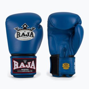 Bokso pirštinės RAJA BOXING Single Standard Genuine Leather blue