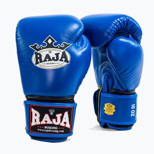 Bokso pirštinės RAJA BOXING Single Standard Genuine Leather blue