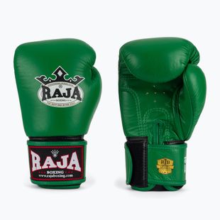 Bokso pirštinės RAJA BOXING Single Standard Genuine Leather green
