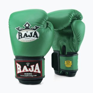 Bokso pirštinės RAJA BOXING Single Standard Genuine Leather green
