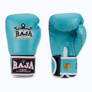 Bokso pirštinės RAJA BOXING Single Standard Genuine Leather light blue