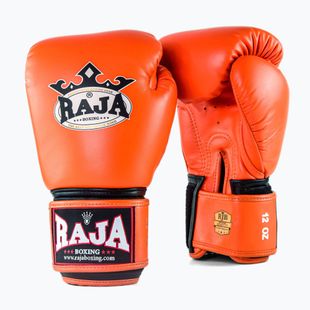 Bokso pirštinės RAJA BOXING Single Standard Genuine Leather orange