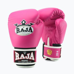 Bokso pirštinės RAJA BOXING Single Standard Genuine Leather pink