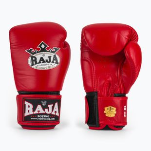 Bokso pirštinės RAJA BOXING Single Standard Genuine Leather red