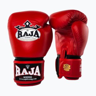 Bokso pirštinės RAJA BOXING Single Standard Genuine Leather red