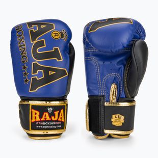 Bokso pirštinės RAJA BOXING Origin Standard Genuine Leather blue