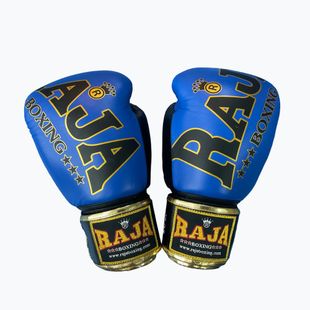 Bokso pirštinės RAJA BOXING Origin Standard Genuine Leather blue