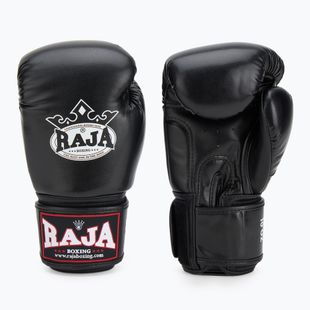 Bokso pirštinės RAJA BOXING Single Semi Leather black