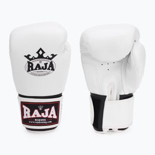 Bokso pirštinės RAJA BOXING Single Semi Leather white