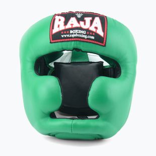 Bokso šalmas RAJA BOXING Genuine Leather green