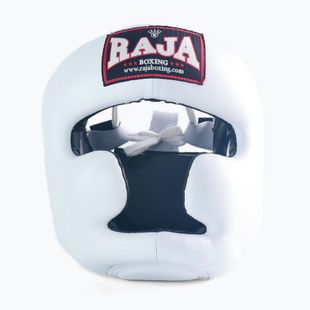 Bokso šalmas RAJA BOXING Genuine Leather white