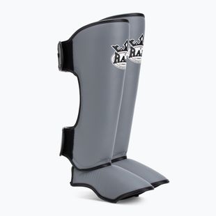 Blauzdų ir pėdų apsaugos RAJA BOXING Lightweight Shin Guards Genuine Leather grey
