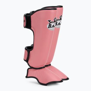 Blauzdų ir pėdų apsaugos RAJA BOXING Lightweight Shin Guards Genuine Leather pink