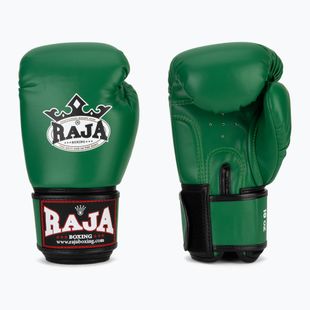 Bokso pirštinės RAJA BOXING Single Semi Leather green