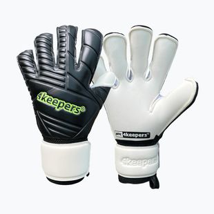 Vaikiškos vartininko pirštinės 4keepers Retro 42 Black RF2G Jr juodos