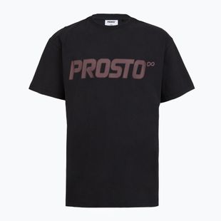 Vyriški PROSTO Big Logo skalbti juodi marškinėliai