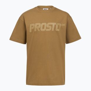 Vyriški marškinėliai PROSTO Big Logo cinnamon beige