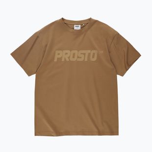 Vyriški marškinėliai PROSTO Big Logo cinnamon beige