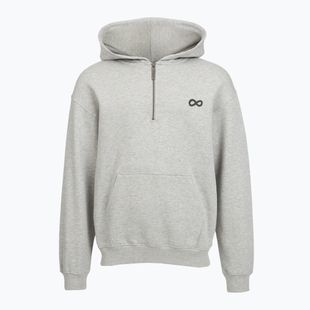 Vyriškas džemperis PROSTO Hoodie Half Zip Big Log Infinity grey/melange
